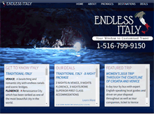 Tablet Screenshot of endlessitaly.com